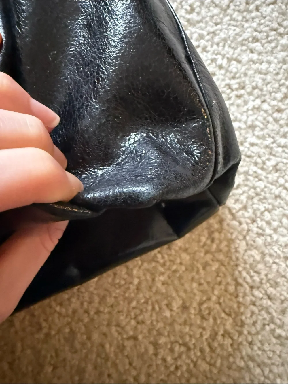 Badgley Mischka black Amber large handbag